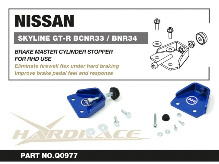 HR-Q0977 Nissan SKYLINE R33 / R34 GT-R (RHD) Bromscylinderstopp Hardrace