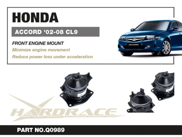 HR-Q0989 Honda ACCORD / ACURA TSX CL7/CL9 02-08 Främre Motorfäste - 1Delar/Set Hardrace