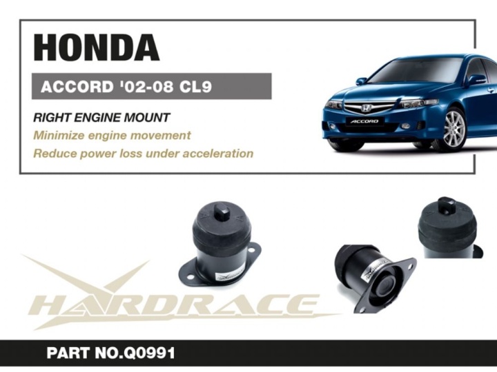 HR-Q0991 Honda ACCORD / ACURA TSX CL7/CL9 02-08 Höger Motorfäste - 1Delar/Set Hardrace
