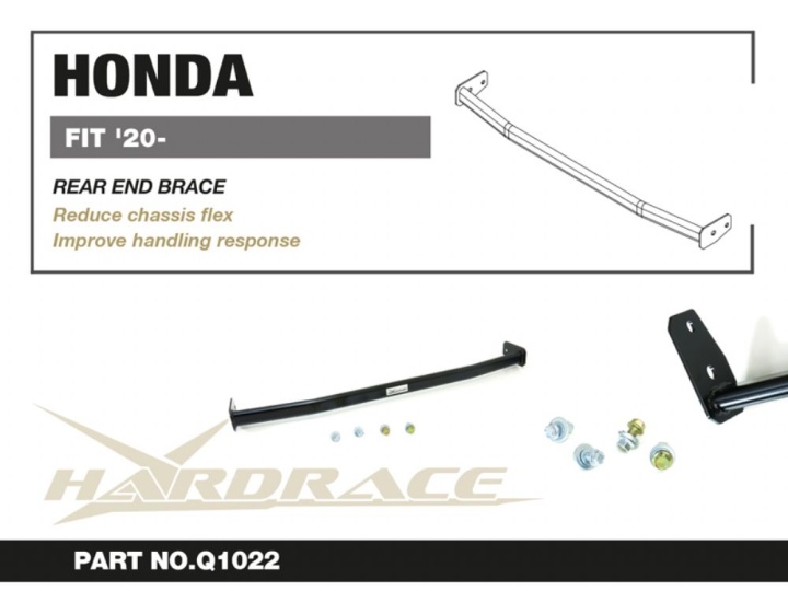HR-Q1022 Honda FIT GR 20- Bakre Krockbalksförstärkning - 1Delar/Set Hardrace