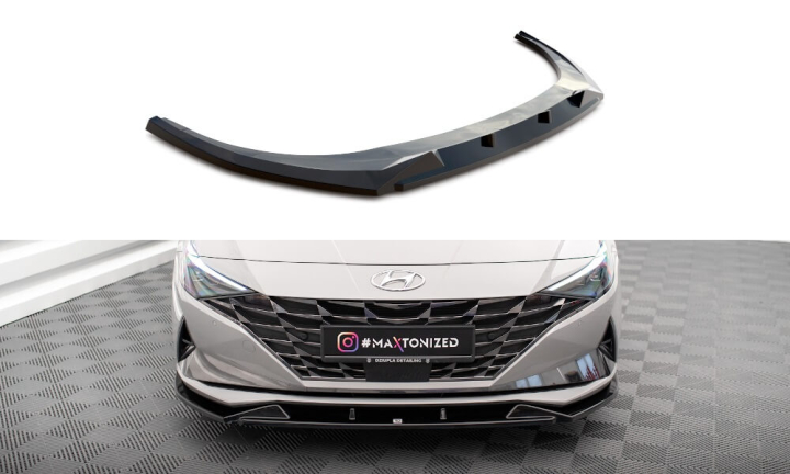 Hyundai Elantra Mk7 2020-2023 Frontsplitter V.1 Maxton Design i gruppen Bilmodeller / Hyundai / Elantra / Styling hos DDESIGN AB (HY-EL-7-FD1)