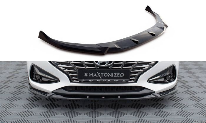 Hyundai I30 Mk3 Facelift 2020+ Frontsplitter V.2 Maxton Design i gruppen Bilmodeller / Hyundai / I30 (PD) 17+ / Styling hos DDESIGN AB (HY-I30-3F-FD2G)