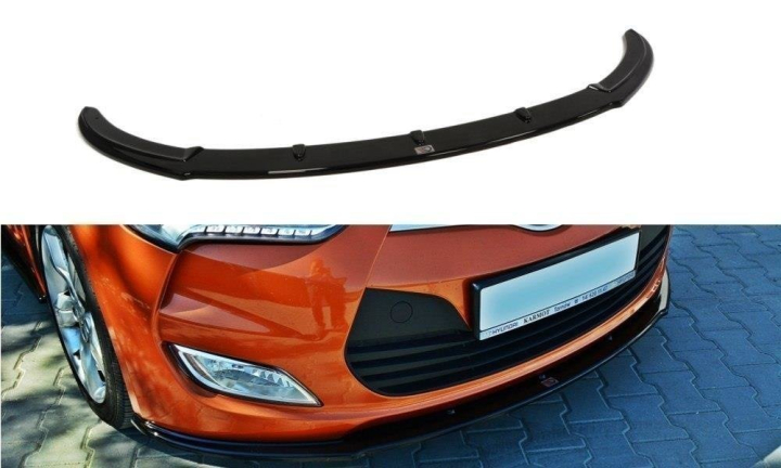 Hyundai Veloster 2011+ Frontläpp / Frontsplitter Maxton Design i gruppen Bilmodeller / Hyundai / Veloster (FS) 2011-2018 / Styling hos DDESIGN AB (HY-VE-FD1G)