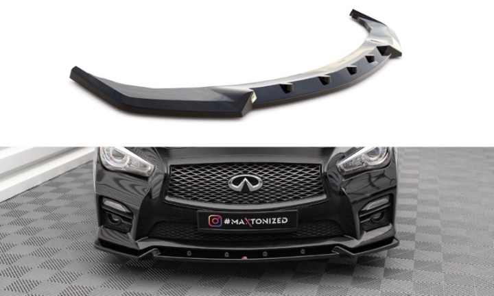 Infiniti Q50 S MK1 2013-2016 Frontläpp / Frontsplitter V.2 Maxton Design i gruppen Bilmodeller / Infiniti / Q50 hos DDESIGN AB (IN-Q50S-1-FD2G)