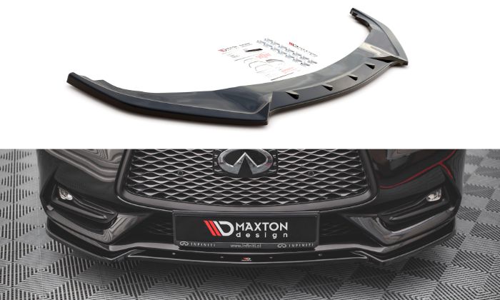 Infiniti Q60 S MK2 2017+ Frontläpp / Frontsplitter Maxton Design i gruppen Bilmodeller / Infiniti / Q60 2017–2022 hos DDESIGN AB (IN-Q60S-2-FD1G)