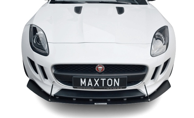 JA-F-TYPE-1-CNC-FD1A Jaguar F-Type 2013-2016 Racing Frontsplitter V.1 Maxton Design