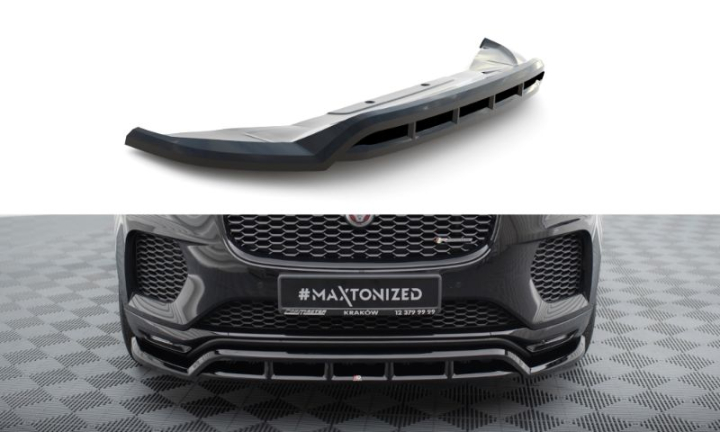 Jaguar E-Pace R-Dynamic Mk1 2017-2020 Frontläpp / Frontsplitter Maxton Design i gruppen Bilmodeller / Jaguar / E-Pace MK1 2017+ hos DDESIGN AB (JAEP1RDYNAMICFD1GFD1RG)