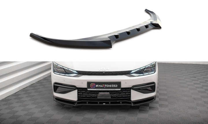 Kia EV6 GT-Line 2021+ Frontsplitter V.2 Maxton Design i gruppen Bilmodeller / KIA / EV6 (CV) 2021+ hos DDESIGN AB (KI-EV6-1-GTLINE-FD2)