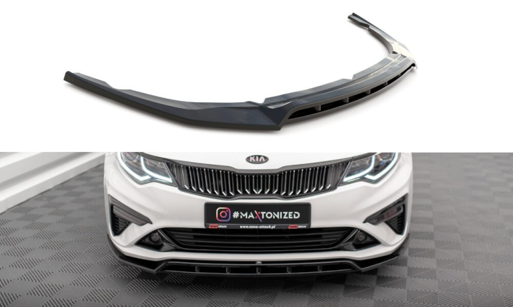 Kia Optima Mk4 Facelift 2018-2020 Frontsplitter V.1 Maxton Design i gruppen Bilmodeller / KIA / Optima (JF) 2015-2020 hos DDESIGN AB (KI-OP-2F-FD1-FD1R)