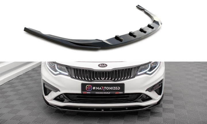 Kia Optima Mk4 Facelift 2018-2020 Frontsplitter V.2 Maxton Design i gruppen Bilmodeller / KIA / Optima (JF) 2015-2020 hos DDESIGN AB (KI-OP-2F-FD2)