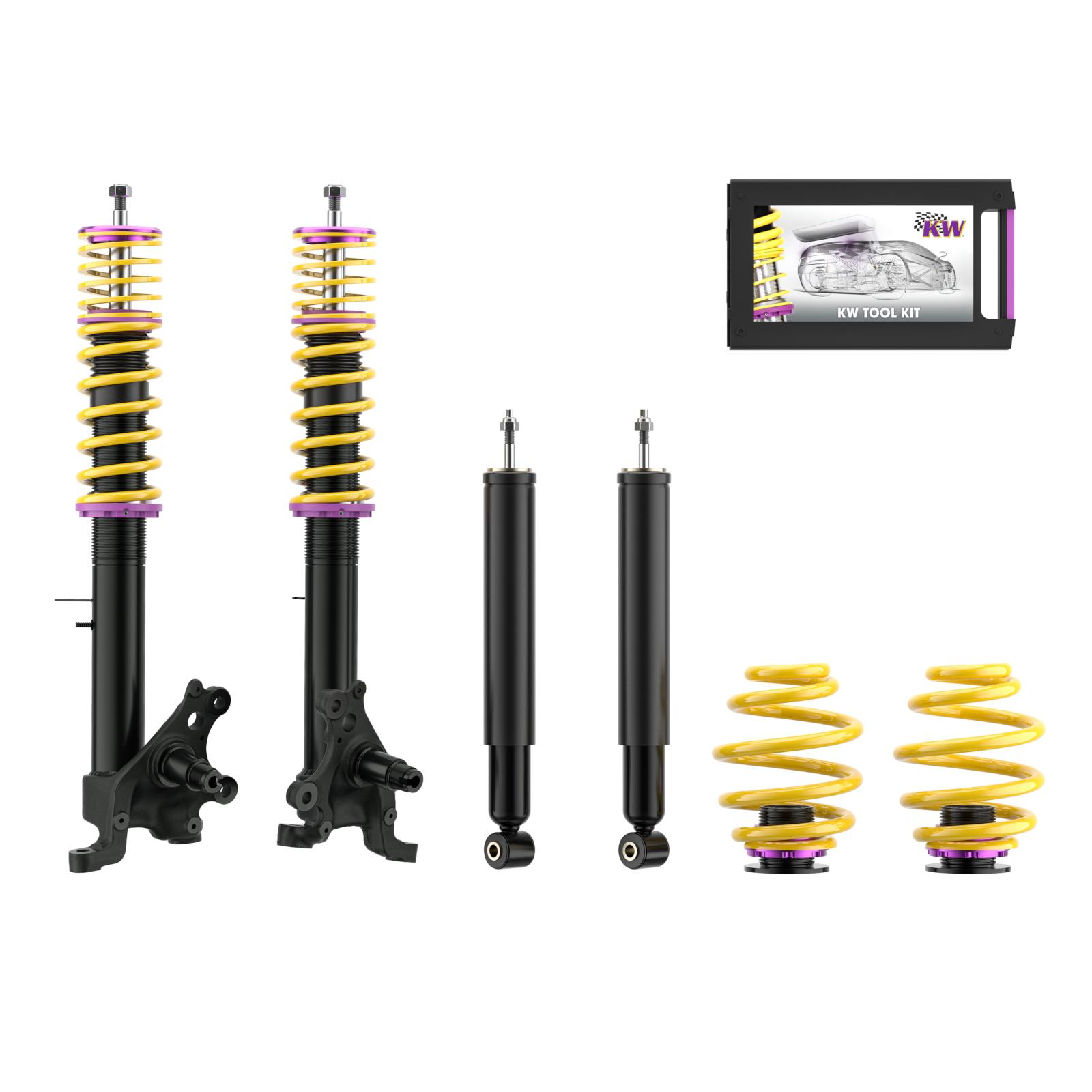 10220015 Coilovers Inox V1 KW Suspension i gruppen Välj bilmodell / BMW / 3-serie (E30) 1982-1994 / Chassi / Coilovers, luftfjädring & sänkfjädrar hos DDESIGN Scandinavia AB (KW-10220015)