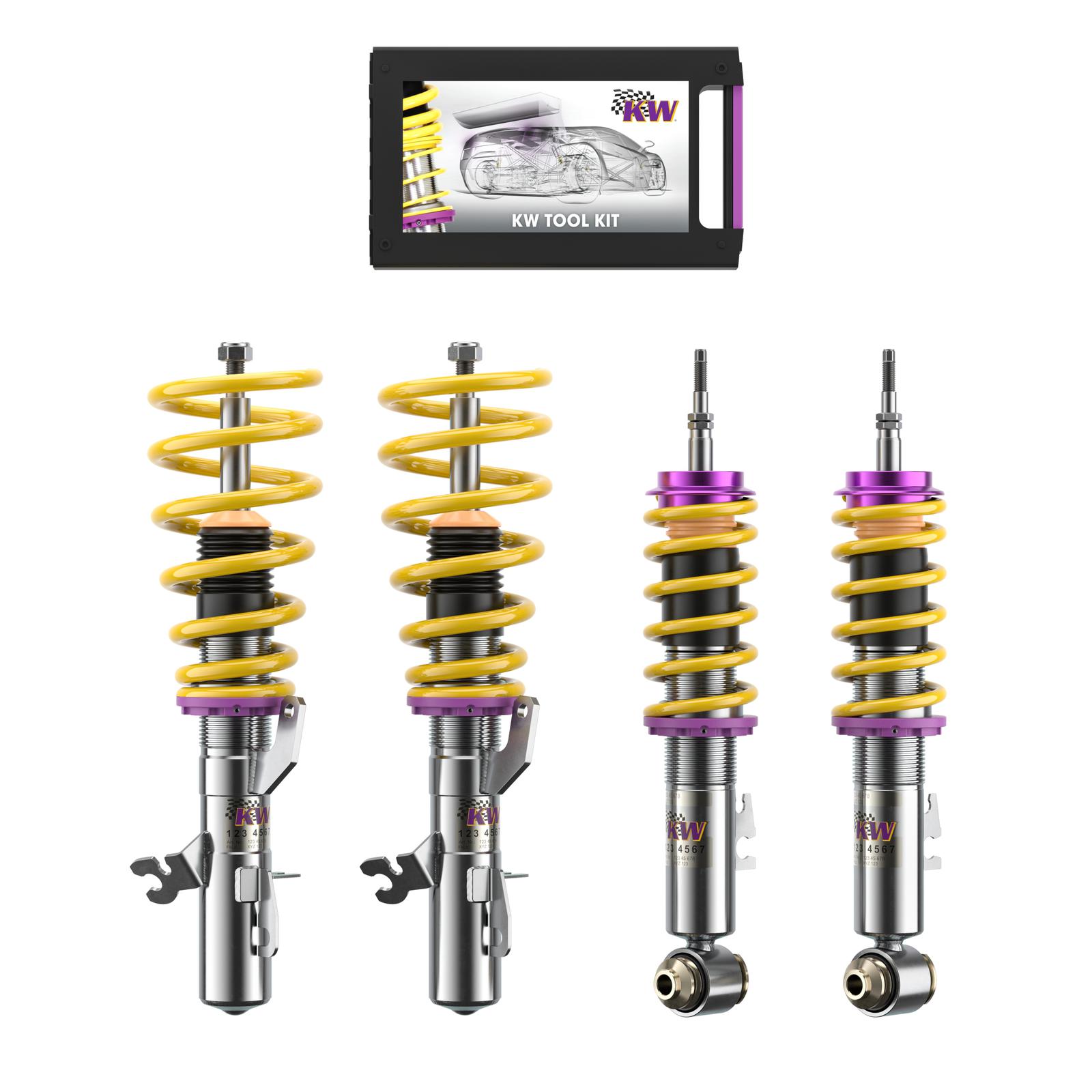 10220070 Coilovers Inox V1 KW Suspension i gruppen Välj bilmodell / Mini / Cooper (R56/57) 2006-2013 / 2009-2015 / Chassi / Fjädring hos DDESIGN Scandinavia AB (KW-10220070)