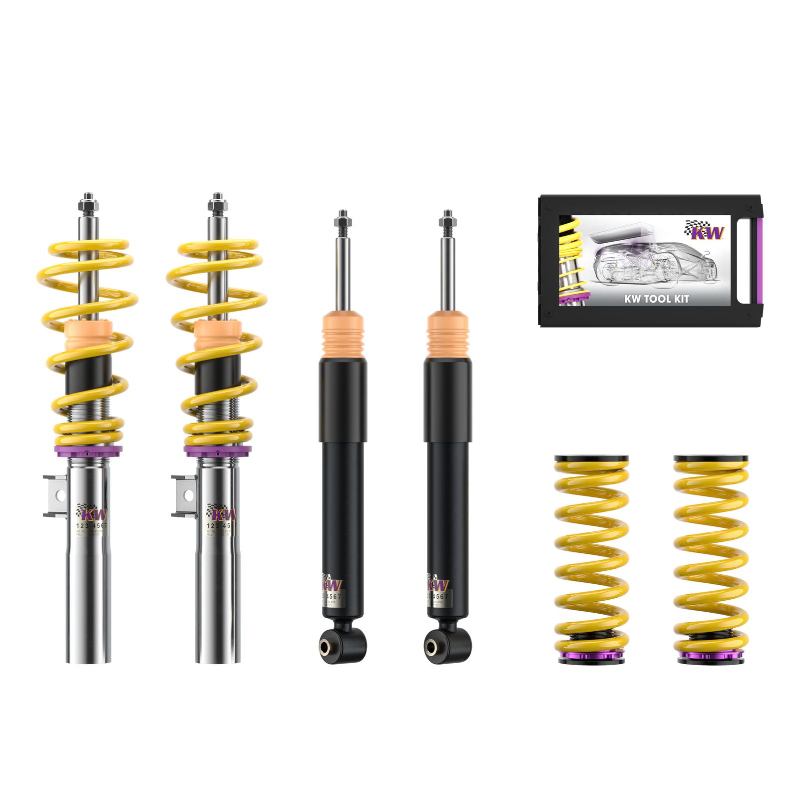 10225067 Coilovers Inox V1 KW Suspension i gruppen Välj bilmodell / Mercedes Benz / CLA-Class 13-19 (C117) / Chassi hos DDESIGN Scandinavia AB (KW-10225067)