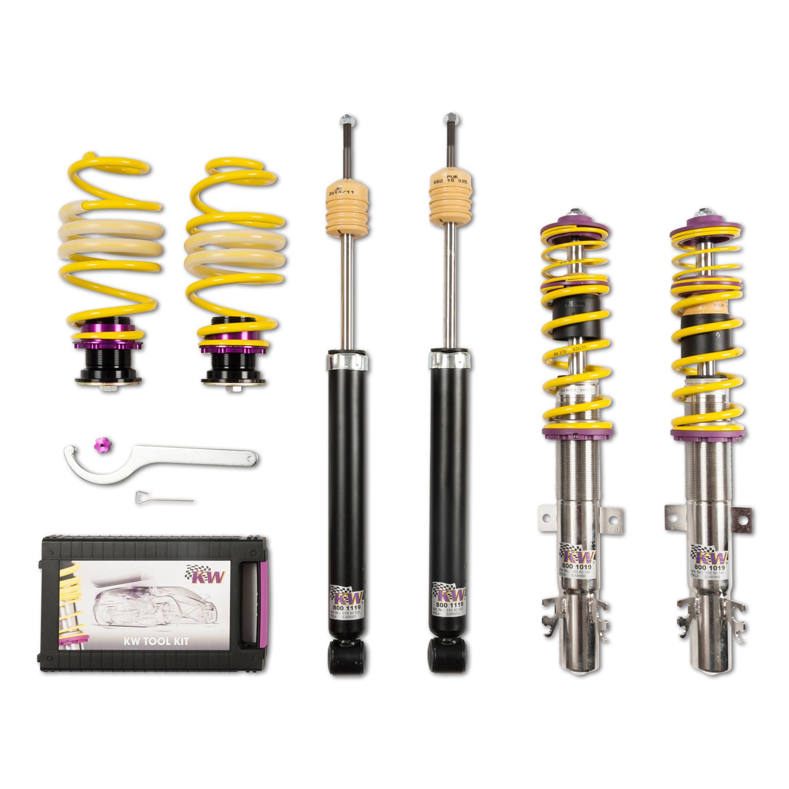 1028000C Coilovers Inox V1 KW Suspension i gruppen Välj bilmodell / Skoda / Citigo 2012-2017 hos DDESIGN Scandinavia AB (KW-1028000C)