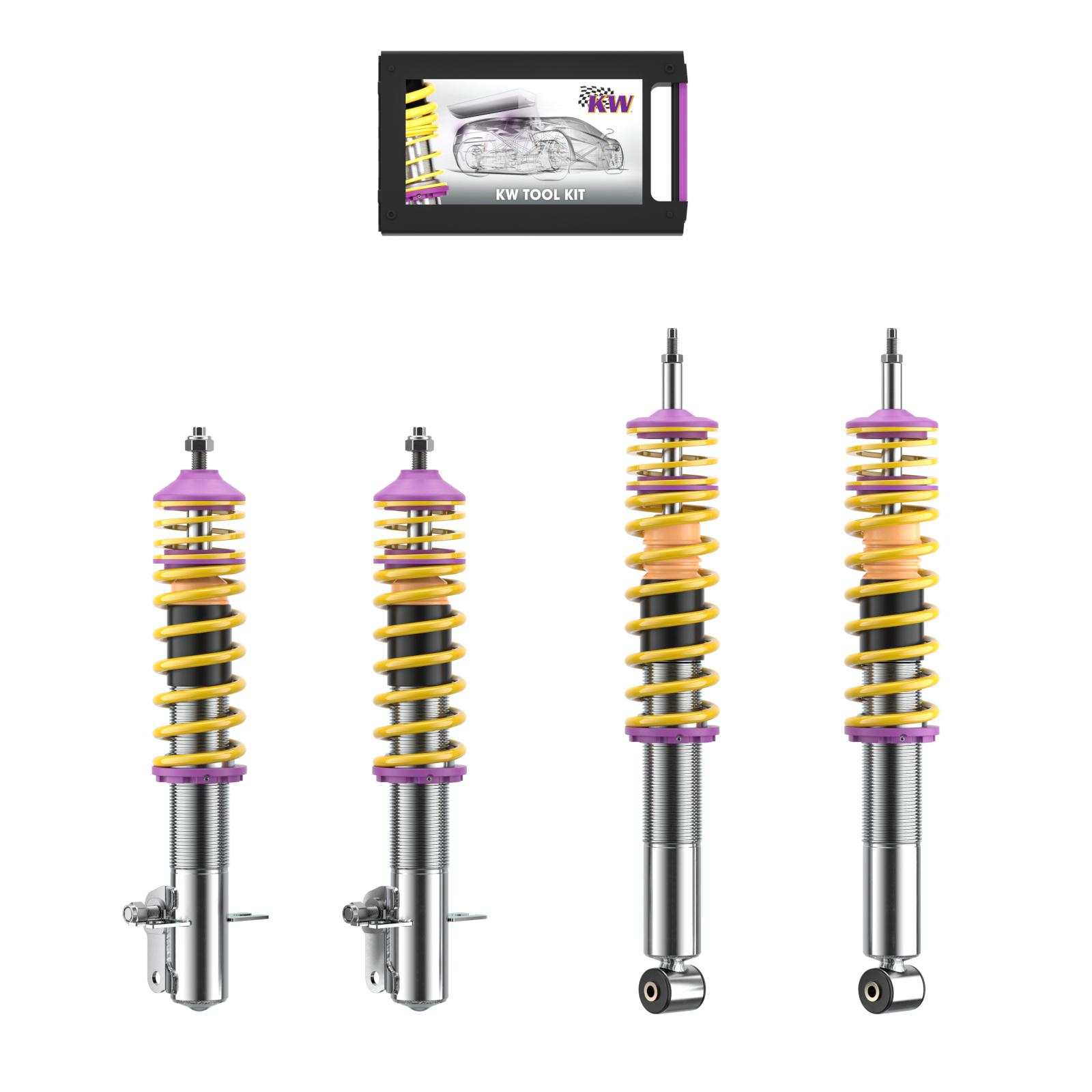 10280041 Coilovers Inox V1 KW Suspension i gruppen Välj bilmodell / VW / Golf 1 74-83 / Chassi / Fjädring hos DDESIGN Scandinavia AB (KW-10280041)