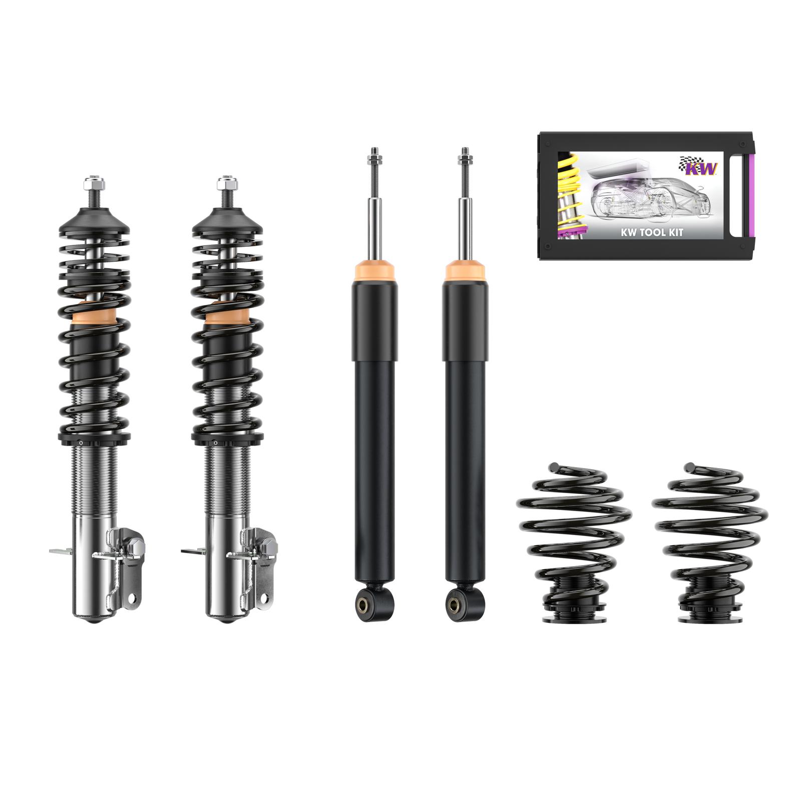 10280051-B Coilovers Inox V1 KW Suspension i gruppen Välj bilmodell / VW / Golf 2 83-92 / Chassi hos DDESIGN Scandinavia AB (KW-10280051-B)