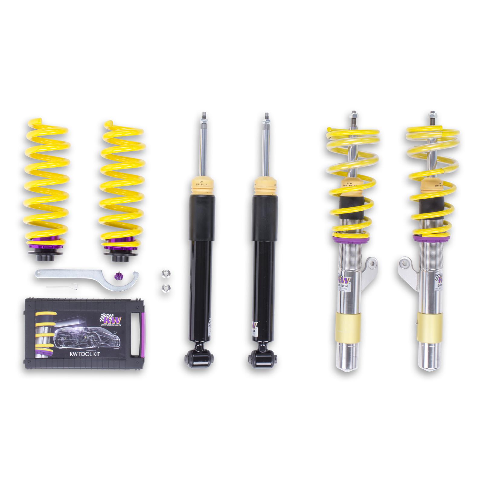 1522000F Coilovers Inox V2 KW Suspension i gruppen Välj bilmodell / BMW / 1-serie 2-serie (F20-F23) 2011-2019 / Chassi / Fjädring hos DDESIGN Scandinavia AB (KW-1522000F)