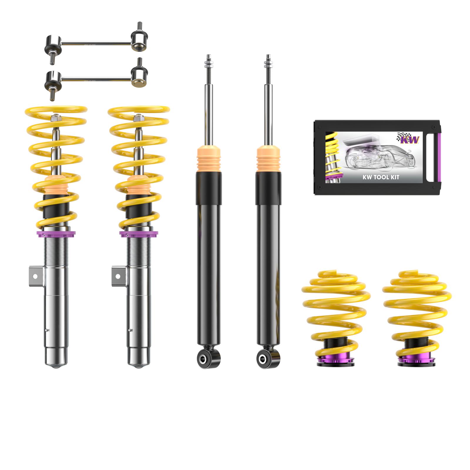 15220023 Coilovers Inox V2 KW Suspension i gruppen Välj bilmodell / BMW / 3-serie (E46) 1998-2005 / Chassi / Coilovers & Luftfjädring hos DDESIGN Scandinavia AB (KW-15220023)