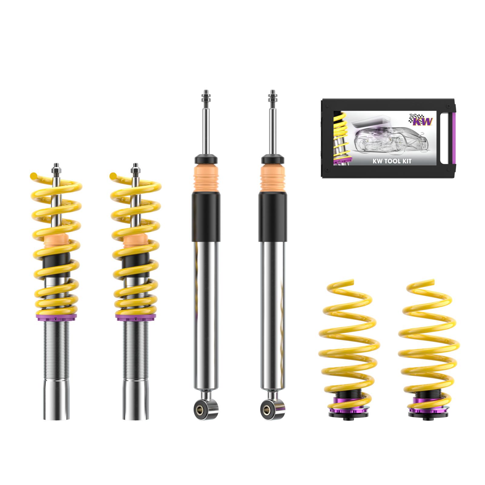 18010078 Coilovers V2 Comfort KW Suspension i gruppen Välj bilmodell / Audi / A4 - S4 - RS4 (B8) 2007-2014 / Chassi / Coilovers hos DDESIGN Scandinavia AB (KW-18010078)