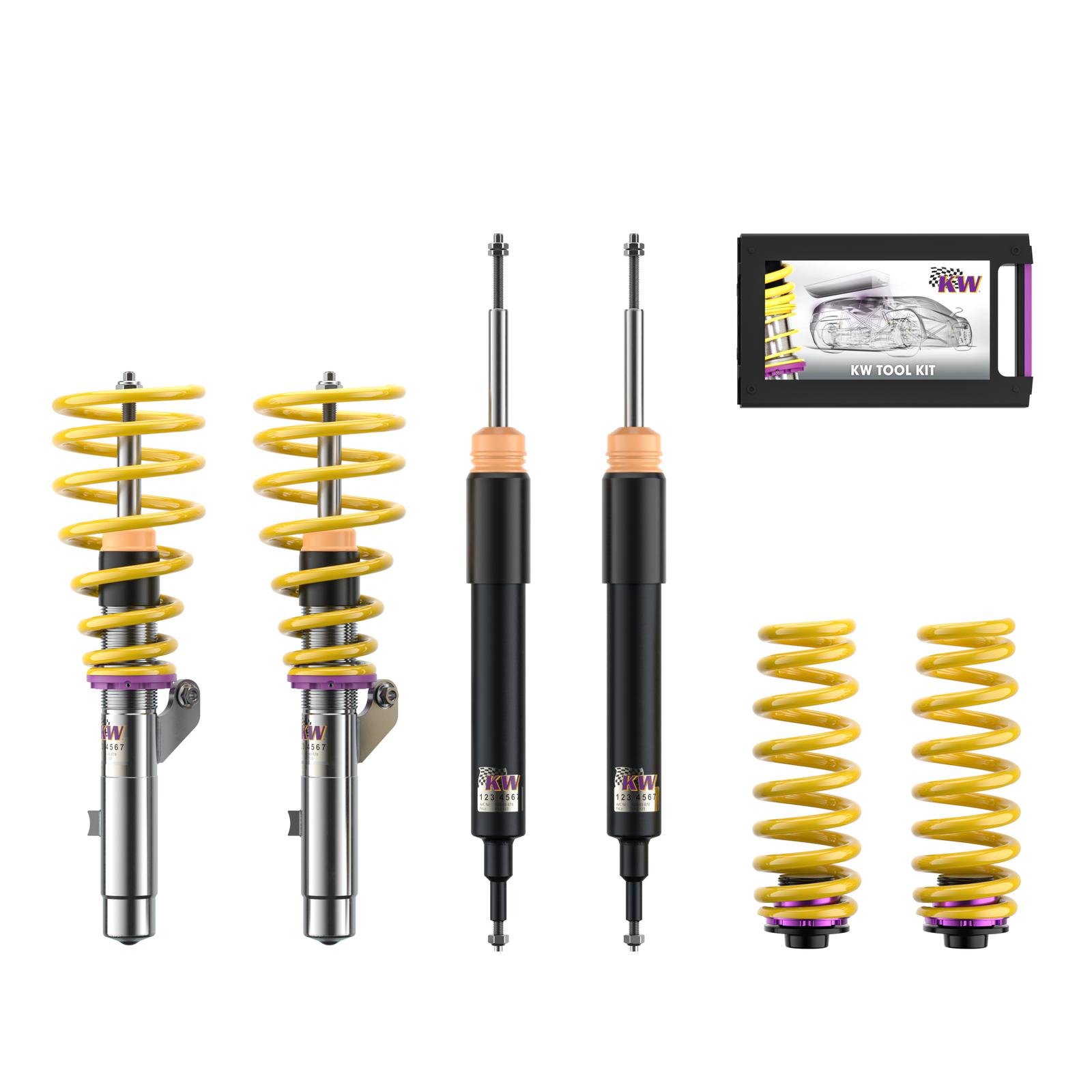 18020032 Coilovers V2 Comfort KW Suspension i gruppen Välj bilmodell / BMW / 3-serie (E90-E91) 2005-2012 / Chassi / Coilovers hos DDESIGN Scandinavia AB (KW-18020032)