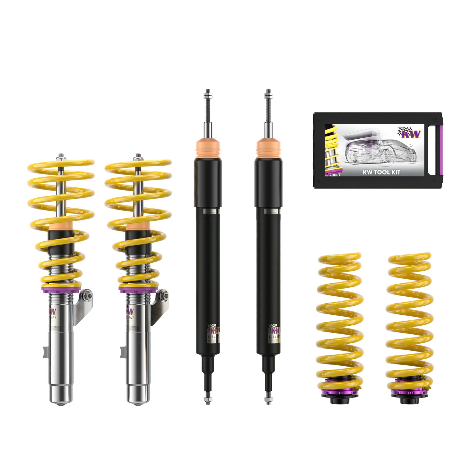 18020033 Coilovers V2 Comfort KW Suspension i gruppen Välj bilmodell / BMW / 3-serie (E90-E91) 2005-2012 / Chassi / Coilovers hos DDESIGN Scandinavia AB (KW-18020033)