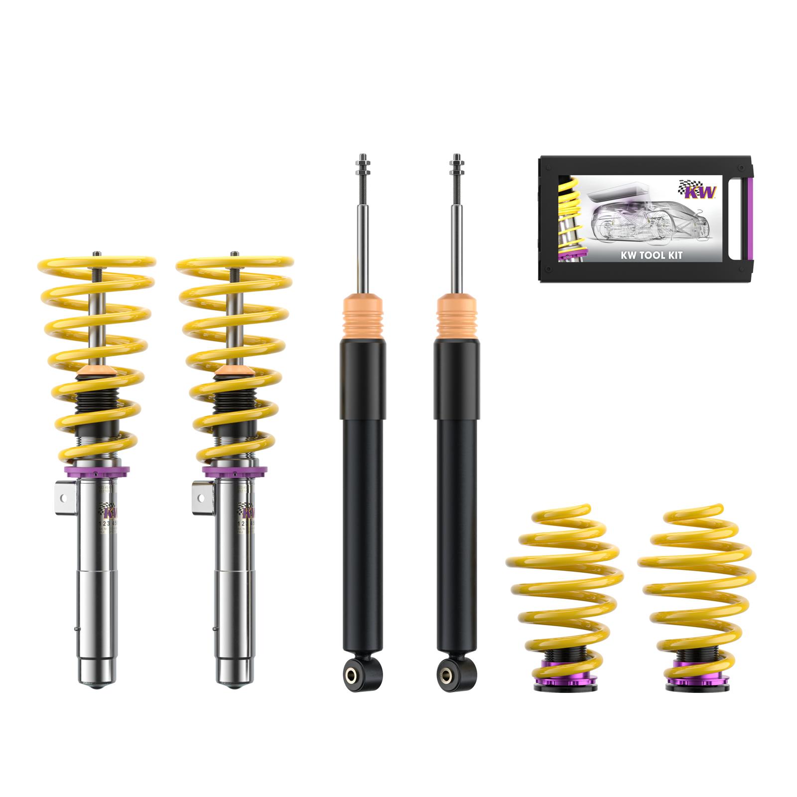 18020052 Coilovers V2 Comfort KW Suspension i gruppen Välj bilmodell / BMW / 3-serie (E46) 1998-2005 / Chassi / Coilovers & Luftfjädring hos DDESIGN Scandinavia AB (KW-18020052)