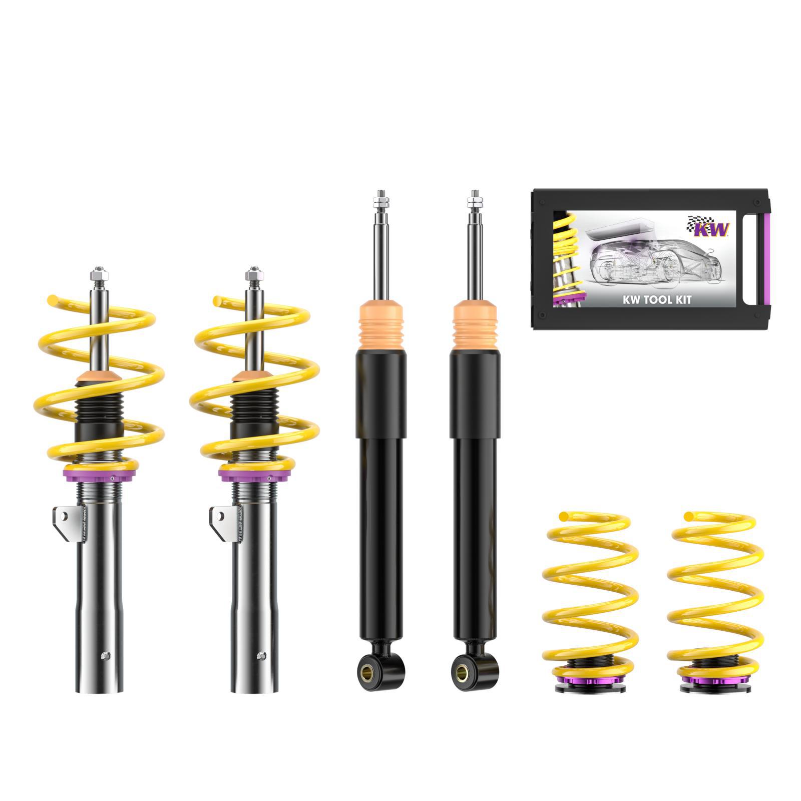 180200AT Coilovers V2 Comfort KW Suspension i gruppen Välj bilmodell / Mini / Cooper (F55/56/57) 2014+ / Chassi Till Mini Cooper (F55/56/57) 2014+ hos DDESIGN Scandinavia AB (KW-180200AT)