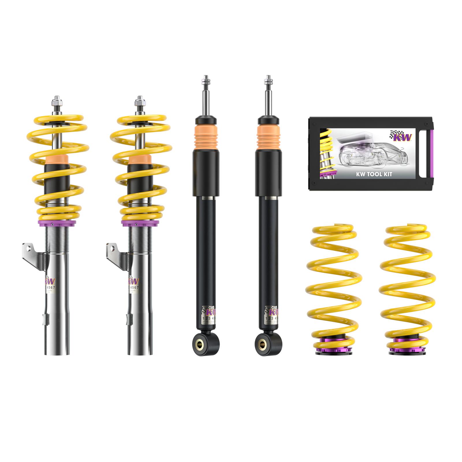 18080069 Coilovers V2 Comfort KW Suspension i gruppen Välj bilmodell / VW / Golf 6 08-12 / Chassi / Golf MK6 Fjädring hos DDESIGN Scandinavia AB (KW-18080069)