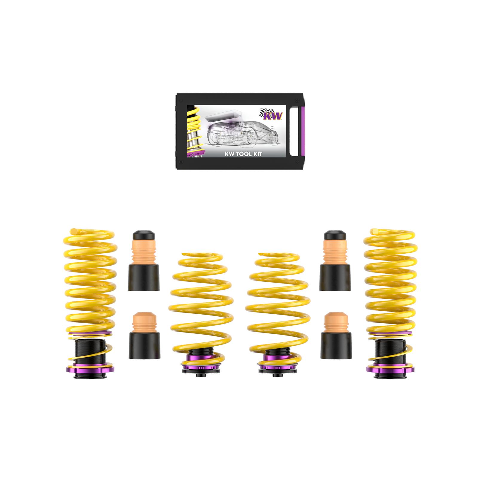 25310075 Ställbar Sänkningssats HAS KW Suspension i gruppen Välj bilmodell / Audi / A4 - S4 - RS4 (B8) 2007-2014 / Chassi / Sänkningsfjädrar hos DDESIGN Scandinavia AB (KW-25310075)