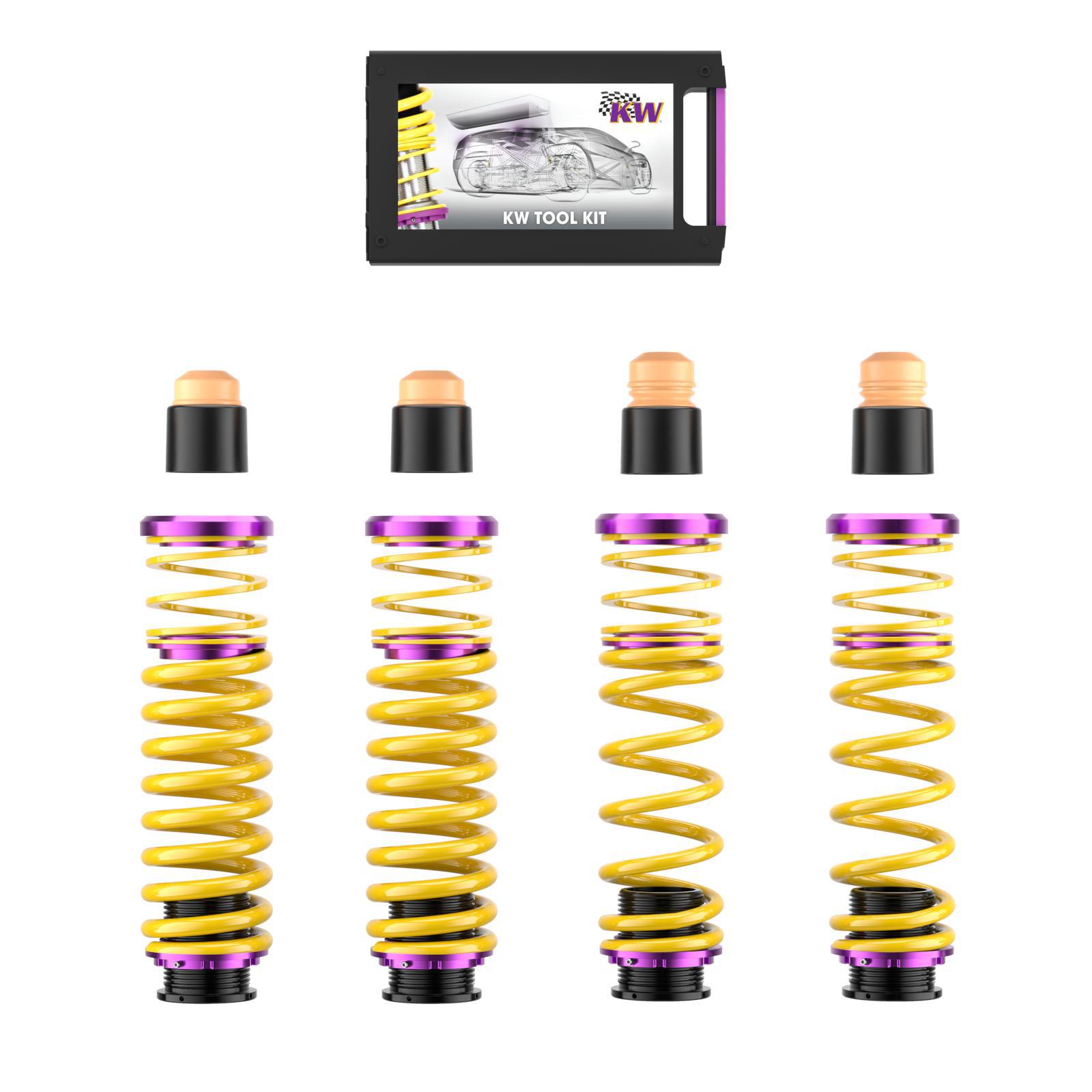 25310112 Ställbar Sänkningssats HAS KW Suspension i gruppen Välj bilmodell / Audi / A6 - S6 - RS6 (C6) 2004-2011 / Chassi / Sänkningsfjädrar hos DDESIGN Scandinavia AB (KW-25310112)