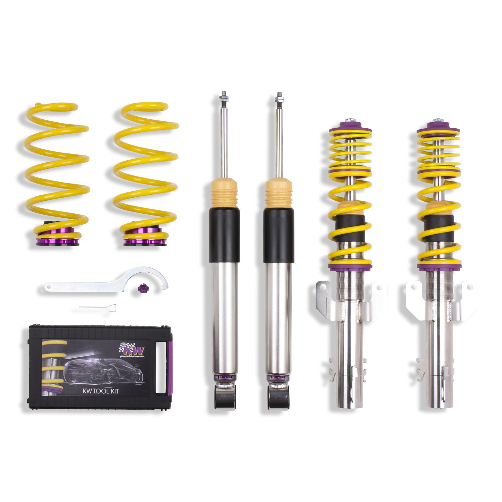 3521000F Coilovers Inox V3 KW Suspension i gruppen Välj bilmodell / Audi / A1 - S1 2010+ / Chassi / Coilovers hos DDESIGN Scandinavia AB (KW-3521000F)