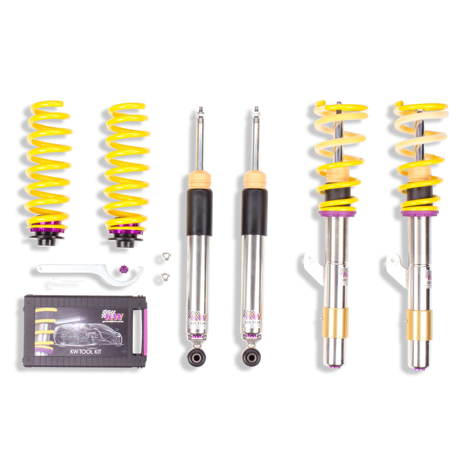 3522000F Coilovers Inox V3 KW Suspension i gruppen Välj bilmodell / BMW / 1-serie 2-serie (F20-F23) 2011-2019 / Chassi / Fjädring hos DDESIGN Scandinavia AB (KW-3522000F)