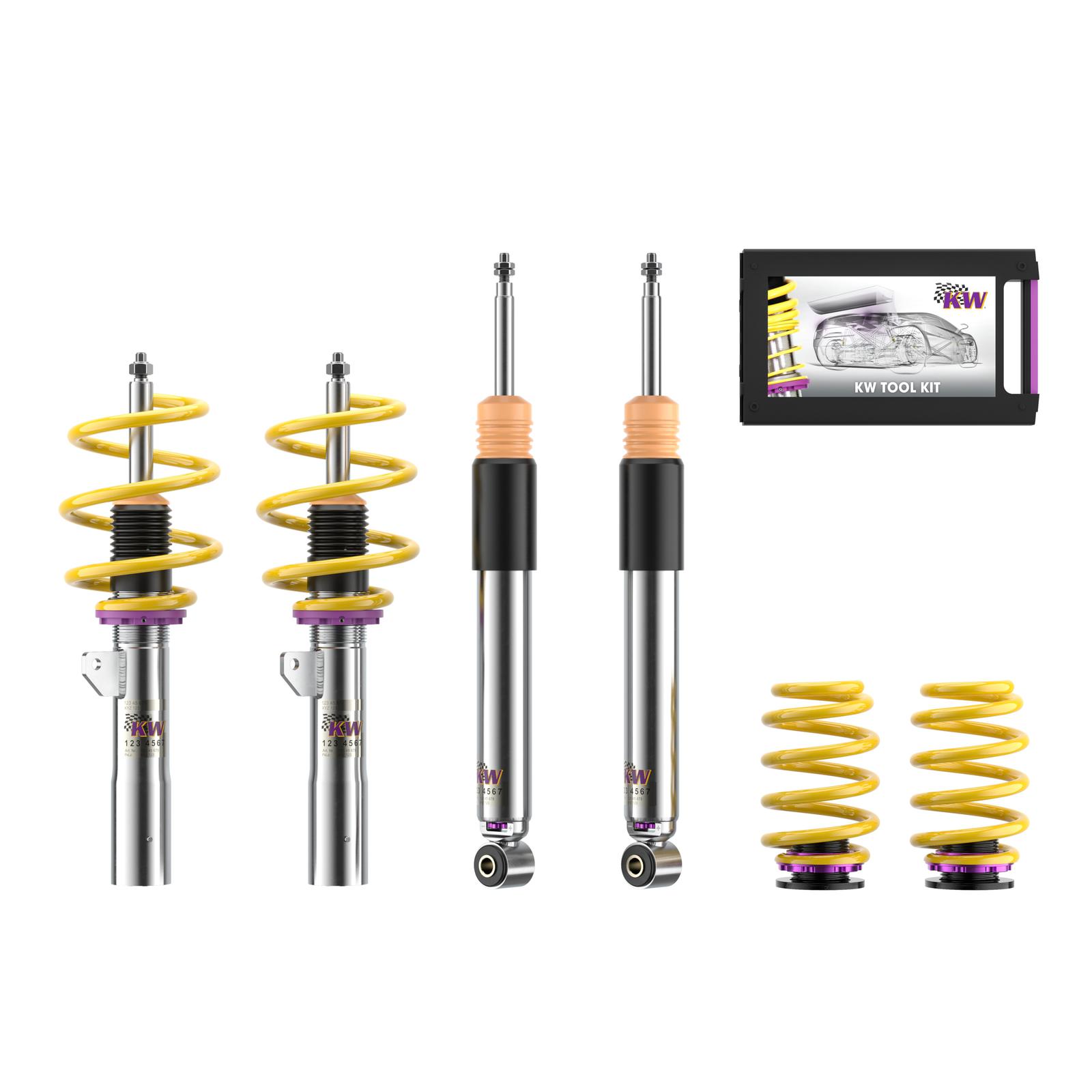 352200AT Coilovers Inox V3 KW Suspension i gruppen Välj bilmodell / Mini / Cooper (F55/56/57) 2014+ / Chassi Till Mini Cooper (F55/56/57) 2014+ hos DDESIGN Scandinavia AB (KW-352200AT)