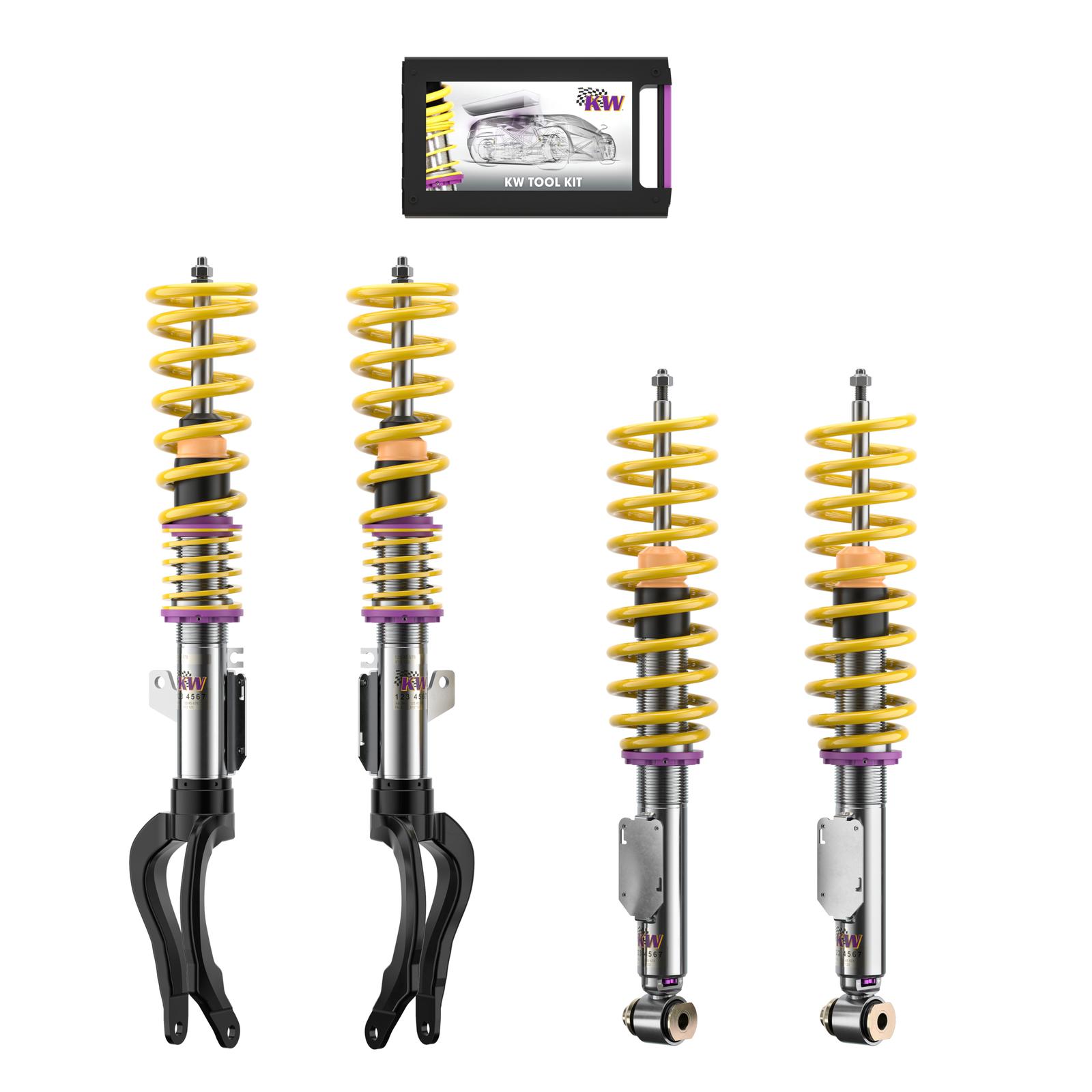 352200BE Coilovers Inox V3 (inkl. Cancellation Kit) KW Suspension i gruppen Välj bilmodell / BMW / 6-serie (F06-F12-F13) 12-18 / Chassi / Coilovers hos DDESIGN Scandinavia AB (KW-352200BE)