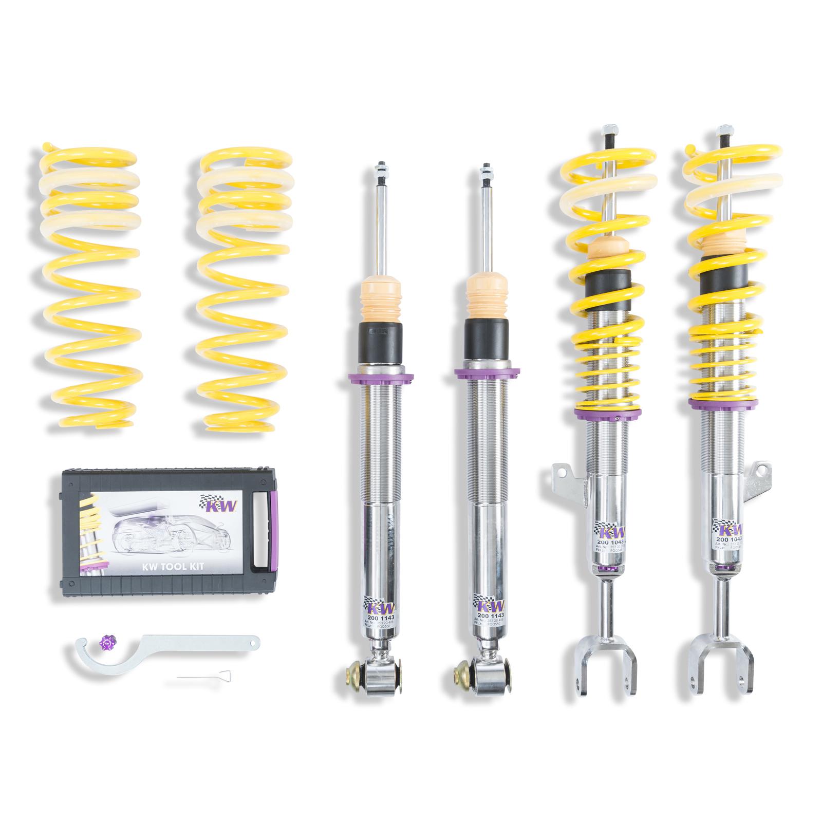 352200BU Coilovers Inox V3 KW Suspension i gruppen Välj bilmodell / BMW / 5-serie (G30-G31) 16+ / Chassi hos DDESIGN Scandinavia AB (KW-352200BU)