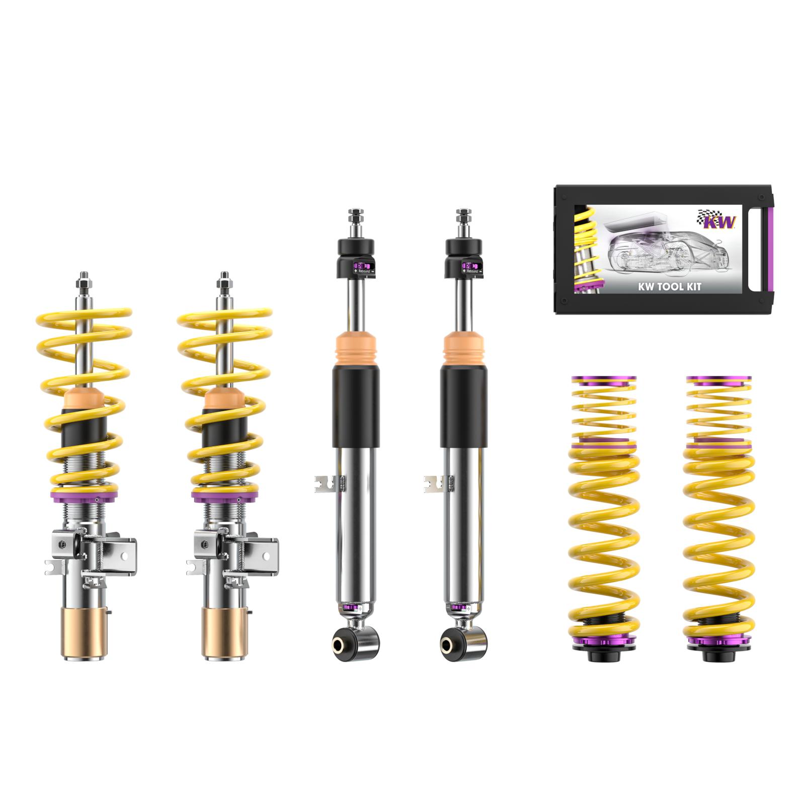 352200EX Coilovers Inox V3 (inkl. Cancellation Kit) KW Suspension i gruppen Välj bilmodell / BMW / 3-serie-4-serie (G20-G26) 19+ / Chassi hos DDESIGN Scandinavia AB (KW-352200EX)