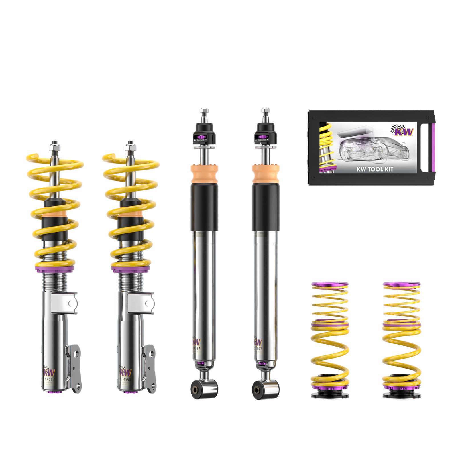 35225067 Coilovers Inox V3 KW Suspension i gruppen Välj bilmodell / Mercedes Benz / CLA-Class 13-19 (C117) / Chassi / Fjädring hos DDESIGN Scandinavia AB (KW-35225067)