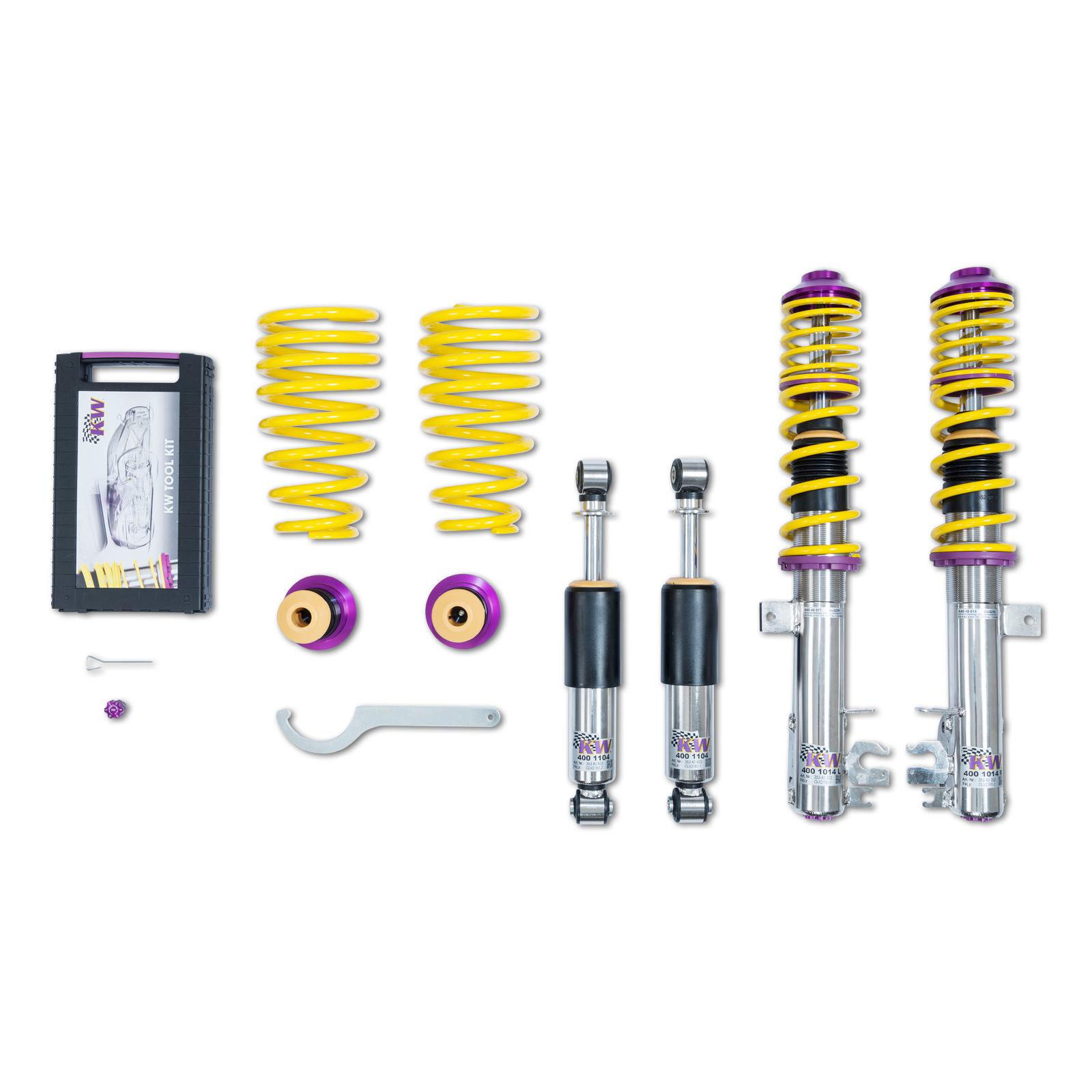 35240020 Coilovers Inox V3 KW Suspension i gruppen Välj bilmodell / Fiat / 500 07+ / Chassi / Fjädring hos DDESIGN Scandinavia AB (KW-35240020)