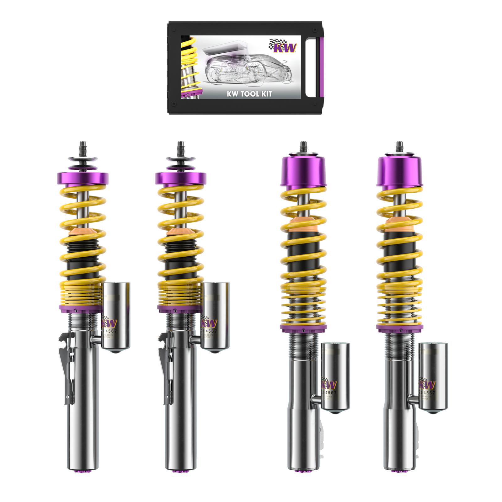 35271032 Coilovers Inox V3 (inkl. Cancellation Kit) KW Suspension i gruppen Välj bilmodell / Porsche / 987 Cayman 05-12 / Chassi / Fjädring hos DDESIGN Scandinavia AB (KW-35271032)