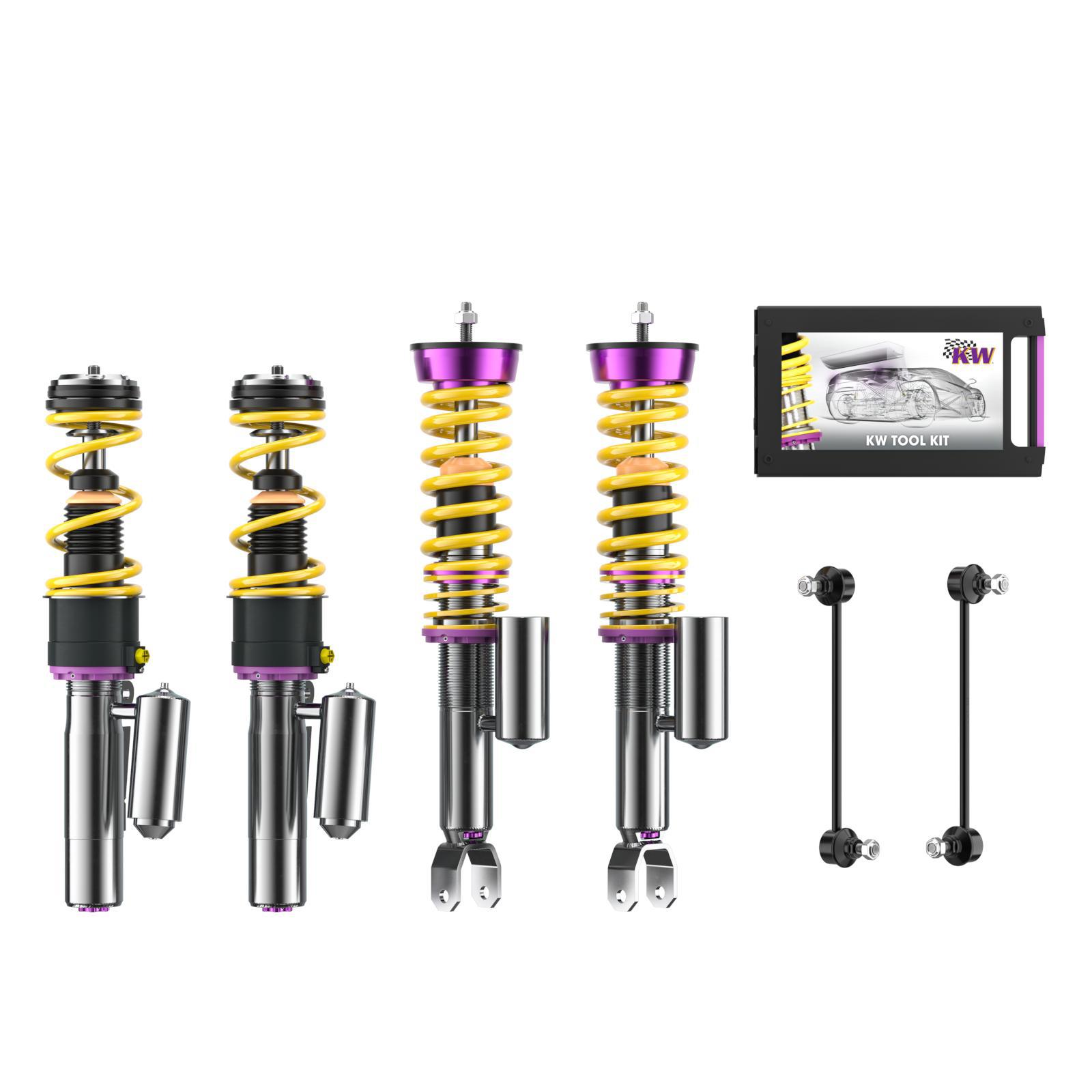 35271223 Coilovers Inox V3 med HLS 2 KW Suspension i gruppen Välj bilmodell / Porsche / 997 04-12 / Chassi hos DDESIGN Scandinavia AB (KW-35271223)