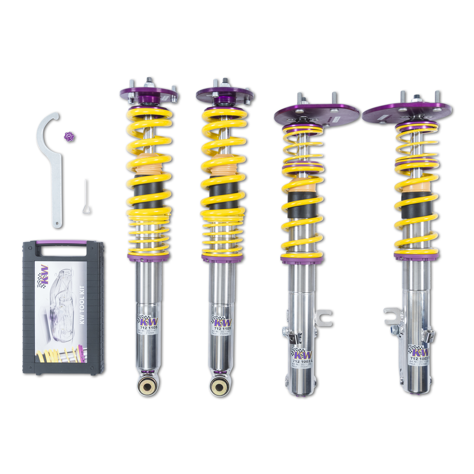35271818 Coilovers V3 Clubsport KW Suspension i gruppen Välj bilmodell / Porsche / 987 Boxster 05-12 / Chassi hos DDESIGN Scandinavia AB (KW-35271818)