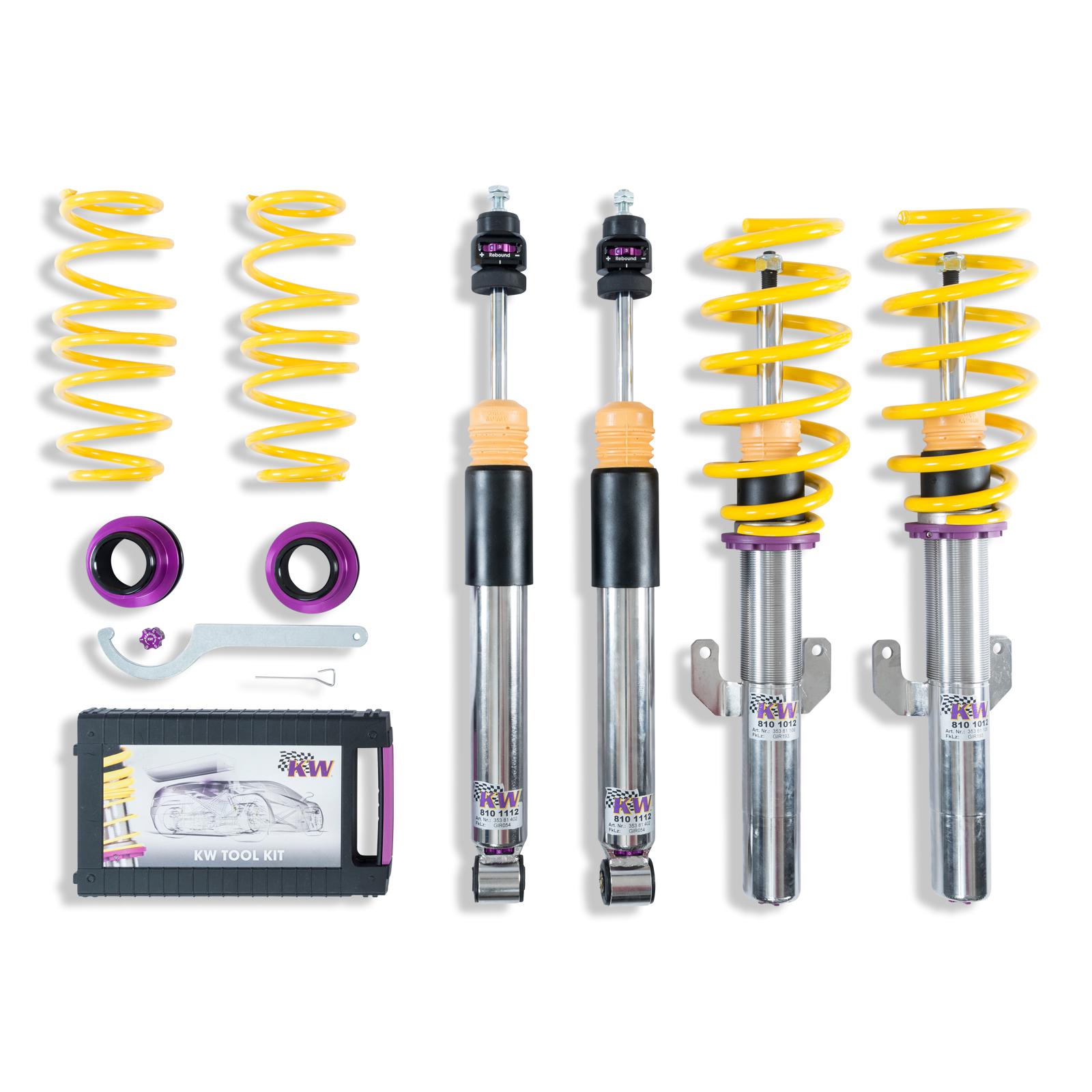 352800BW Coilovers Inox V3 KW Suspension i gruppen Välj bilmodell / Audi / A1 - S1 2010+ / Chassi / Coilovers hos DDESIGN Scandinavia AB (KW-352800BW)