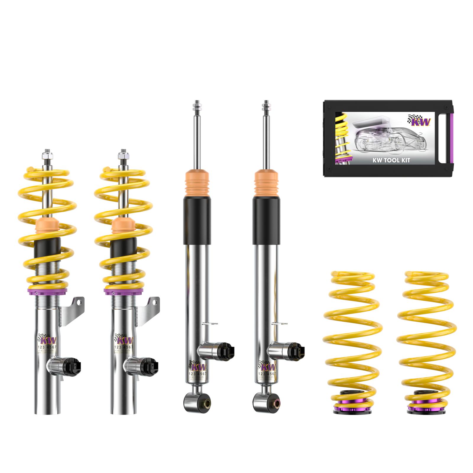 39081008 Coilovers DDC Plug & Play KW Suspension i gruppen Välj bilmodell / Seat / Leon Mk3 12-20 / Chassi / Coilovers hos DDESIGN Scandinavia AB (KW-39081008)