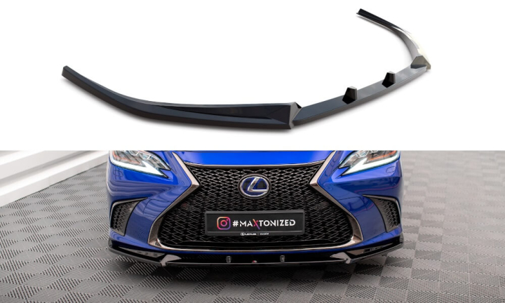 Lexus ES F Sport Mk7 2019+ Frontsplitter V.2 Maxton Design  i gruppen Bilmodeller / Lexus / ES / Styling hos DDESIGN AB (LE-ES-7-FSPORT-FD2)