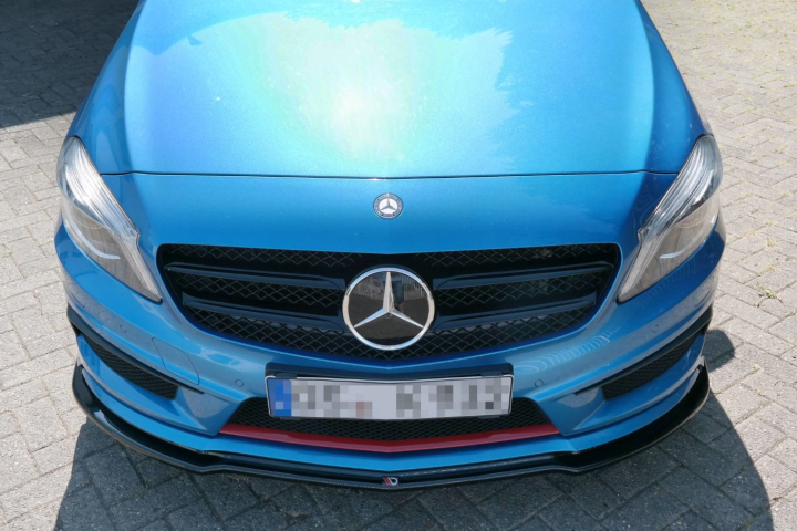 Mercedes A-Klass W176 AMG-LINE PREFACE 2013-2015 Frontläpp / Frontsplitter Maxton Design i gruppen Bilmodeller / Mercedes Benz / A-Klass 12-18 (W176) / Styling hos DDESIGN AB (ME-A-176-AMGLINE-FD1G)