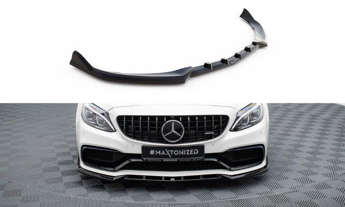 Mercedes-AMG C63 W205 / S205 2015-2018 Frontsplitter V.2 Maxton Design i gruppen Bilmodeller / Mercedes Benz / C-Class 15-21 (W205) / Styling hos DDESIGN AB (ME-C-205-63-FD1G)