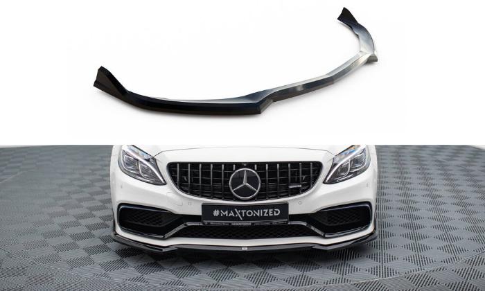 Mercedes-AMG C63 W205 / S205 2015-2018 Frontsplitter V.3 Maxton Design i gruppen Bilmodeller / Mercedes Benz / C-Class 15-21 (W205) / Styling hos DDESIGN AB (ME-C-205-63-FD2G)