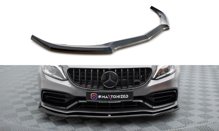 Mercedes AMG C63 Sedan / Estate W205 Facelift 2018-2021 Frontläpp / Frontsplitter V.1 Maxton Design i gruppen Bilmodeller / Mercedes Benz / C-Class 15-21 (W205) / Styling hos DDESIGN AB (ME-C-205F-63-FD1G)