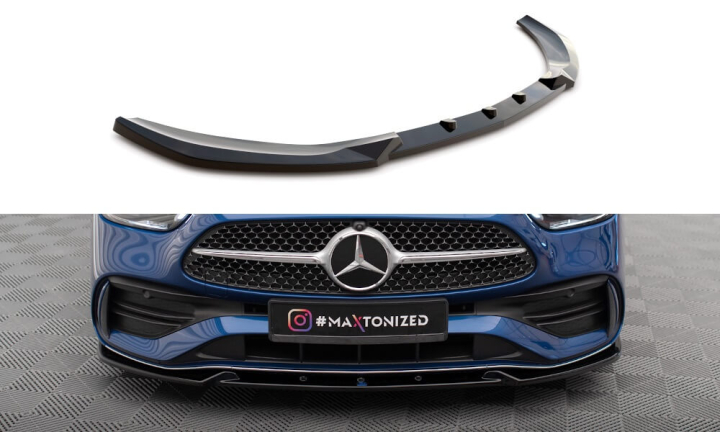 Mercedes C-Klass AMG-Line W206 2021+ Frontsplitter V.1 Maxton Design  i gruppen Bilmodeller / Mercedes Benz / C-Class 21+ (W206) hos DDESIGN AB (ME-C-206-AMGLINE-K-FD1)