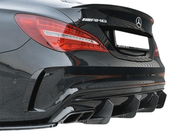 ME-CLA-117F-AMG-CNC-RS1A Mercedes CLA A45 Facelift AMG 2017-2019 Racing Diffuser V.1 Maxton Design